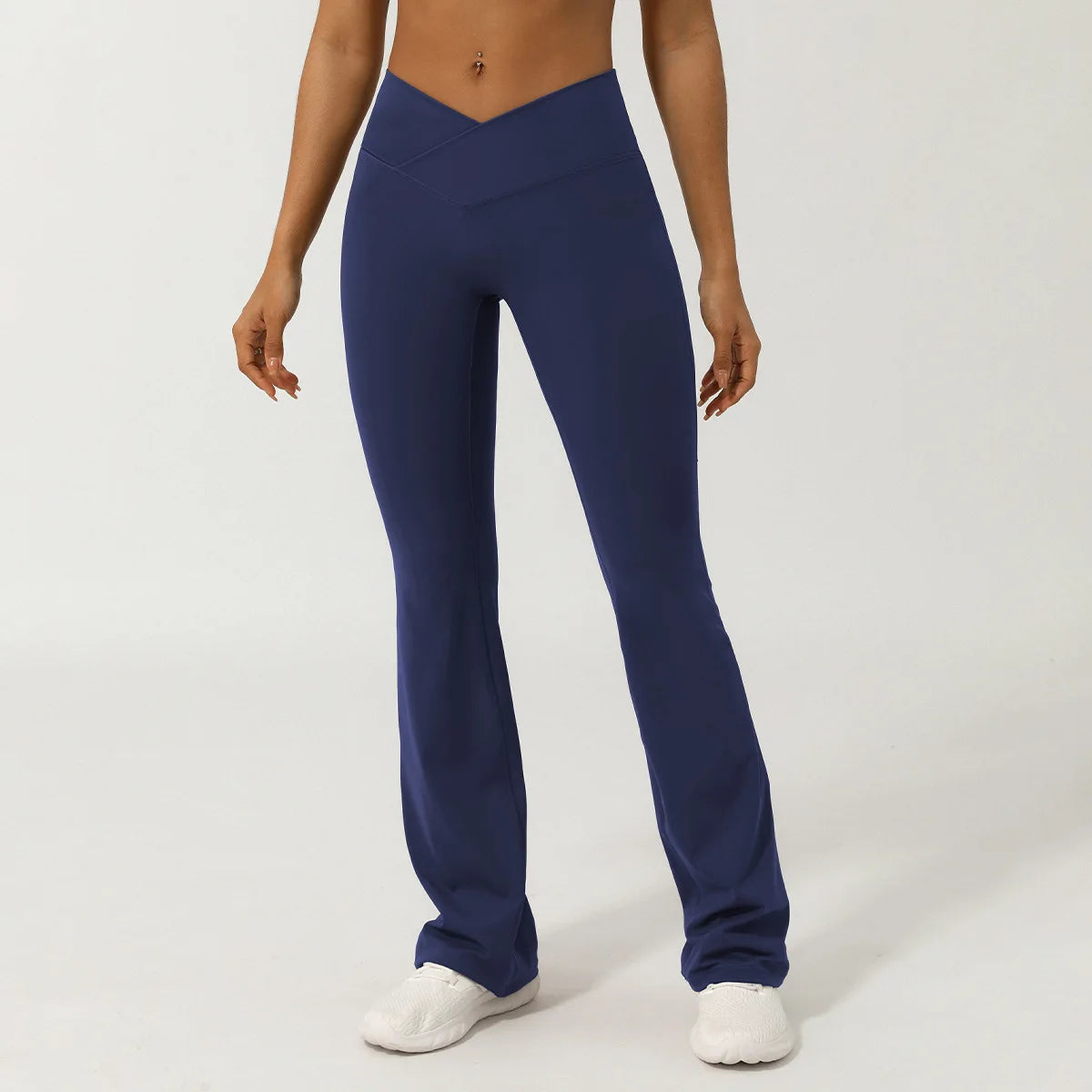 FlareFit Women's High-Waist Bell Bottom Yoga Pants – Quick-Dry Gym & Fitness Leggings