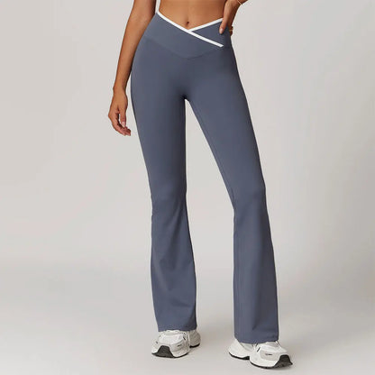 Lift & Shape Bell-Bottom Yoga Leggings | High-Waist Push-Up Fitness Pants for Women