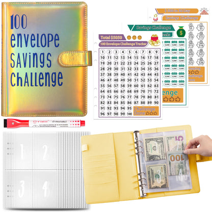 Money Goal Challenge Binder – 100 Envelope Savings Game for Smart Budgeting