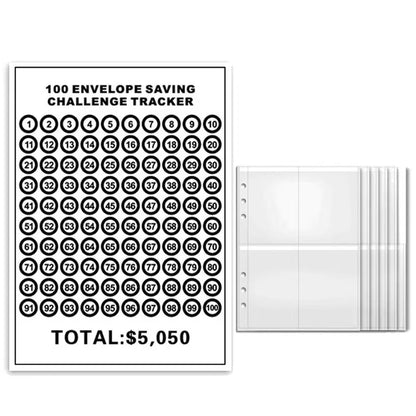 Money Goal Challenge Binder – 100 Envelope Savings Game for Smart Budgeting