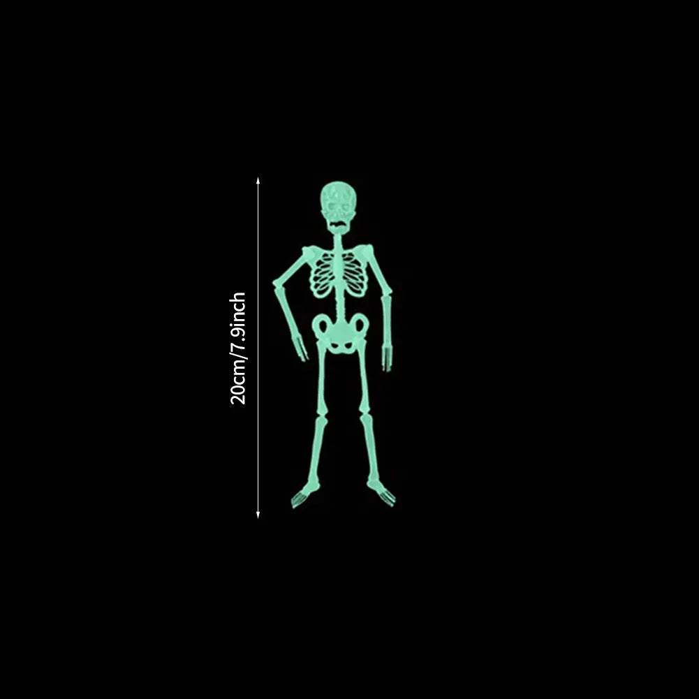 Glow-in-the-Dark Hanging Skeleton Décor – Spooky Halloween Yard & Party Decoration