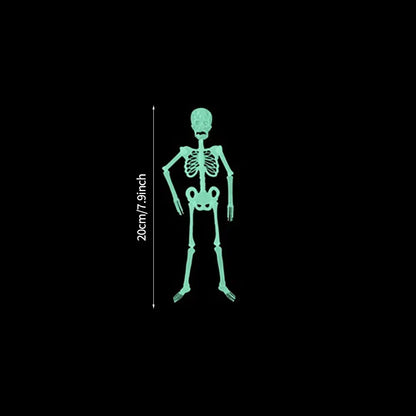 Glow-in-the-Dark Hanging Skeleton Décor – Spooky Halloween Yard & Party Decoration