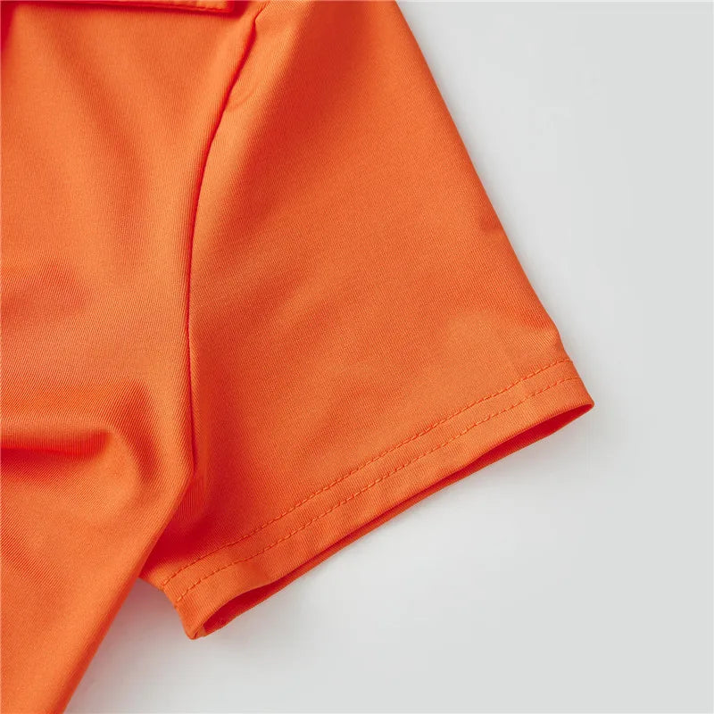 Y2K Velma-Inspired Cosplay Set – Long Sleeve Crop Top & Pleated Mini Skirt