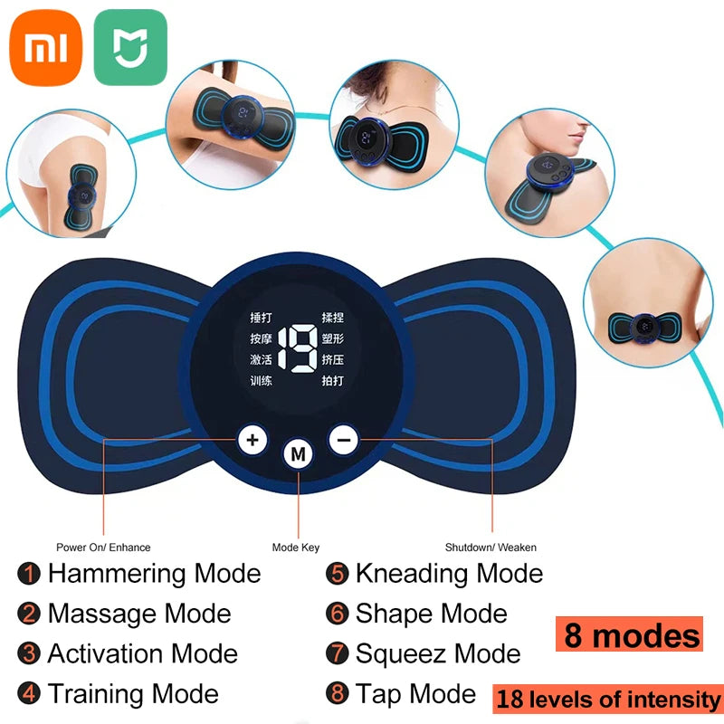 Neck Massager  Relief Patch Stimulator Mat Portable