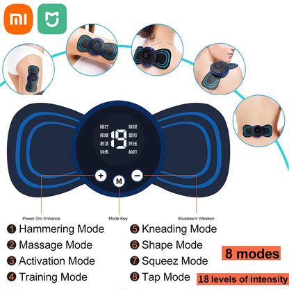 Neck Massager  Relief Patch Stimulator Mat Portable