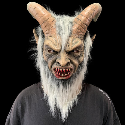 Demon King Latex Mask – Realistic Halloween Cosplay Monster Horror Party Mask
