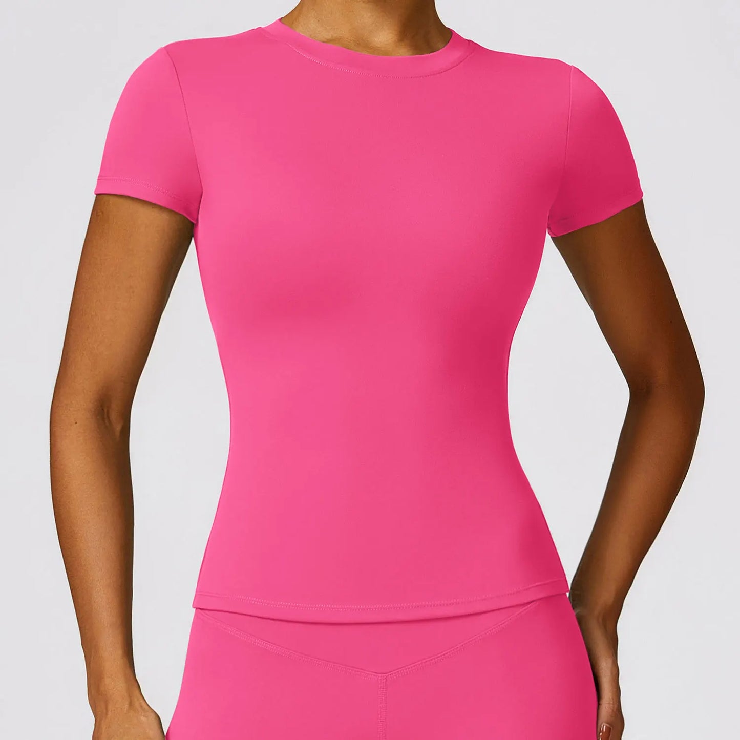 Women’s Activewear Slim Fit T-Shirt – Breathable & Stretchy for Running, Gym, and Yoga