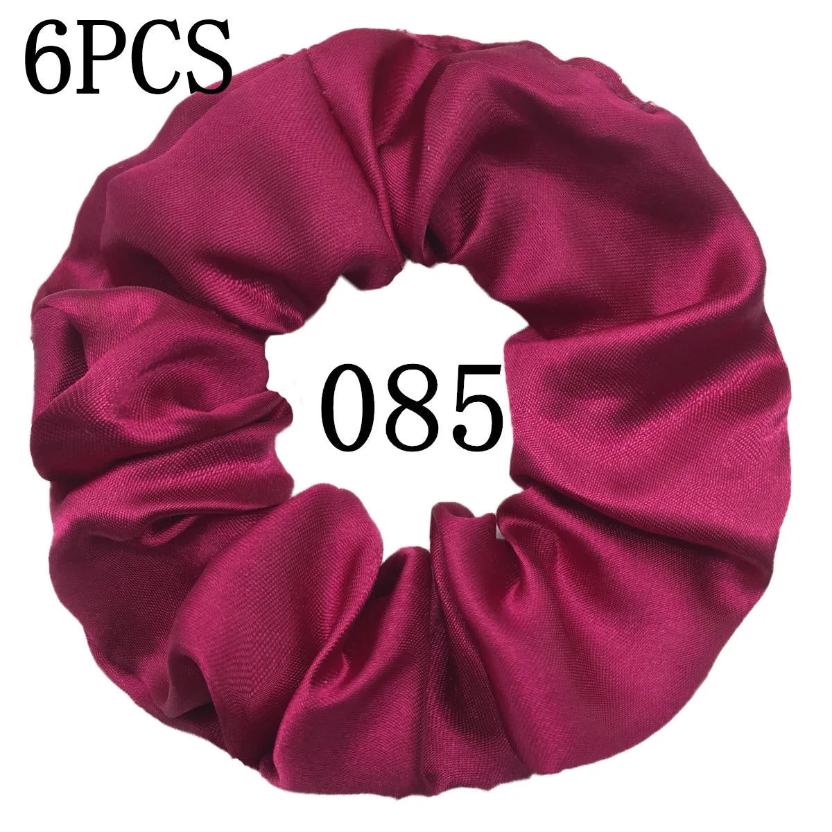 6-Pack Luxury Satin Scrunchies — Soft Silk-Like Hair Ties for Everyday Beauty & Self-Care