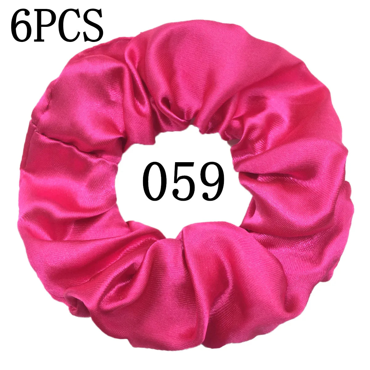 6-Pack Luxury Satin Scrunchies — Soft Silk-Like Hair Ties for Everyday Beauty & Self-Care