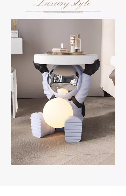 Astronaut Floor Coffee Table Home Accessories Nightstand Smart Furniture Sofa Beside Ornament Children's Room Decorative Lamps