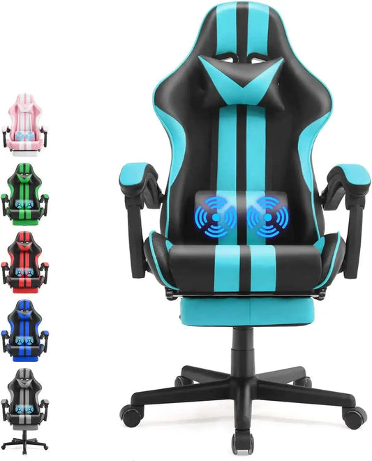 🔥 EliteX™ Ergonomic Gaming & Office Chair – Racing Style with Headrest & Lumbar Support