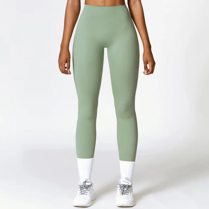 High-Waist Push-Up Gym Leggings: Seamless Fitness & Yoga Pants for Women
