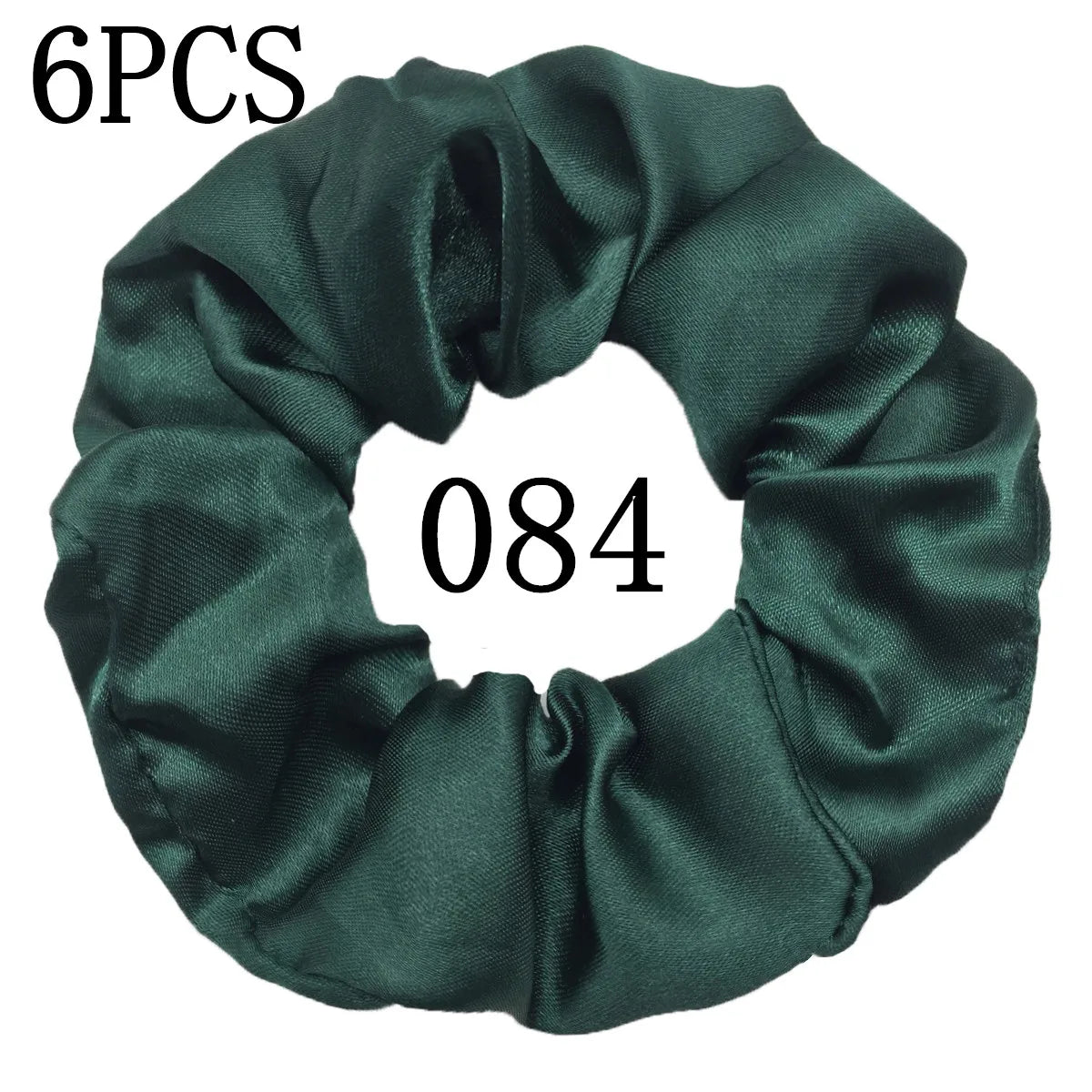 6-Pack Luxury Satin Scrunchies — Soft Silk-Like Hair Ties for Everyday Beauty & Self-Care
