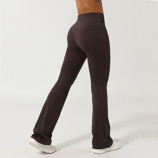 FlareFit Women's High-Waist Bell Bottom Yoga Pants – Quick-Dry Gym & Fitness Leggings