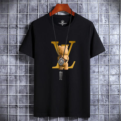 Retro Bear Luxe Tee – Vintage Y2K Streetwear Vibes