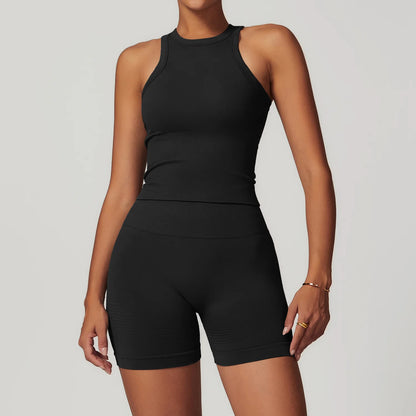 Seamless Confidence: 2-Piece Yoga & Fitness Set for Women - Sports Bra & Leggings