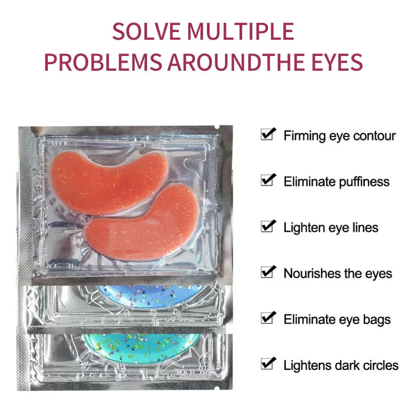 Soothing Reusable Gel Eye Patches – Hot & Cold Depuffing Pads for Tired Eyes