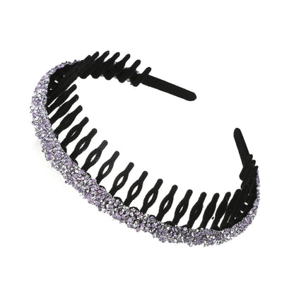 Shine On: Luxe Rhinestone Non-Slip Hair Hoops for Effortless Glam