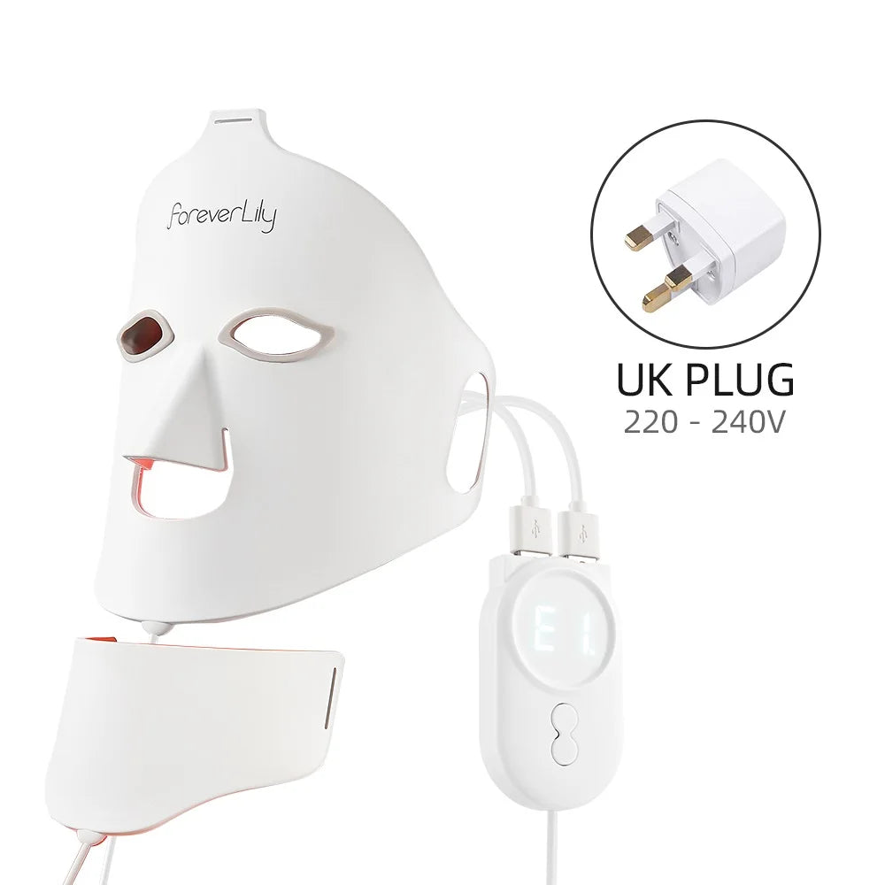 Red Light Therapy Flexible Facial Beauty Mask Skin Care Anti-Ance