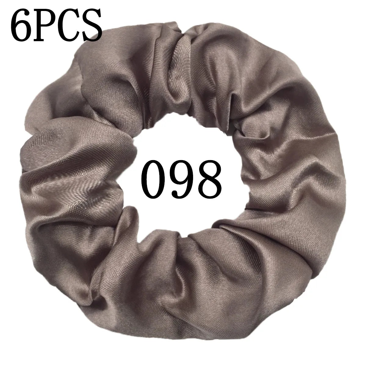 6-Pack Luxury Satin Scrunchies — Soft Silk-Like Hair Ties for Everyday Beauty & Self-Care
