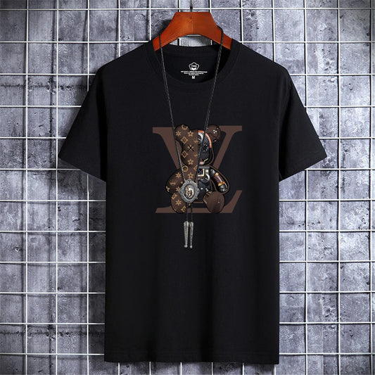 Retro Bear Luxe Tee – Vintage Y2K Streetwear Vibes