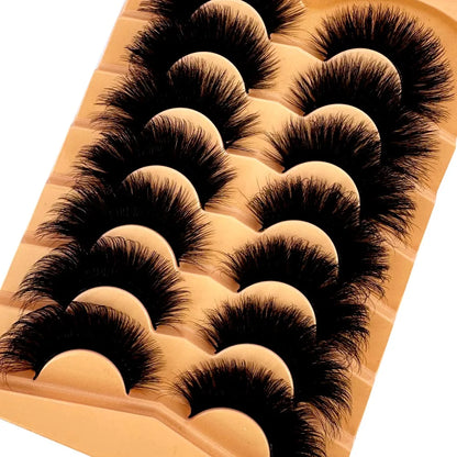 🖤 Cat Eye Magic: 7 Pairs of Luxurious, Fluffy Faux Mink Lashes!