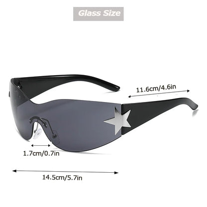 Oversized Shield Sunglasses – Bold Wraparound Summer Shades