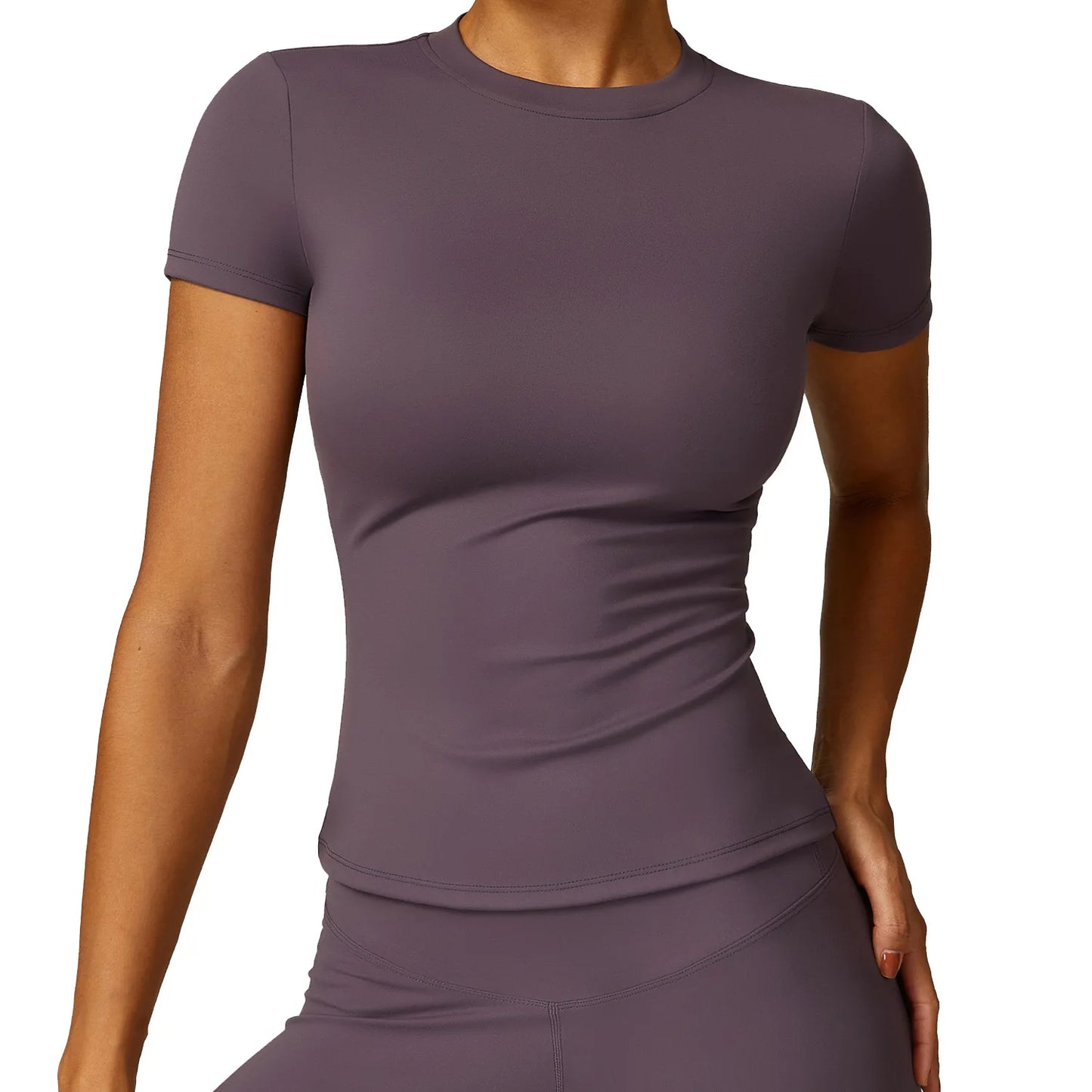 Women’s Activewear Slim Fit T-Shirt – Breathable & Stretchy for Running, Gym, and Yoga