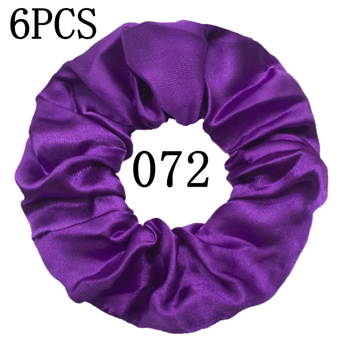 6-Pack Luxury Satin Scrunchies — Soft Silk-Like Hair Ties for Everyday Beauty & Self-Care