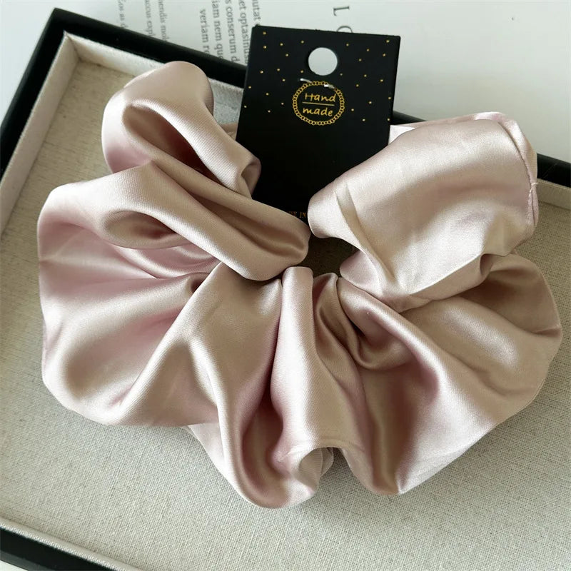 Luxury Satin Beauty Scrunchies — Soft Silk-Like Hair Ties for Everyday Glam
