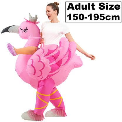 ✨ Inflatable Dinosaur & Animal Ride-On Costume – Funny Halloween Party Cosplay Suit for Adults