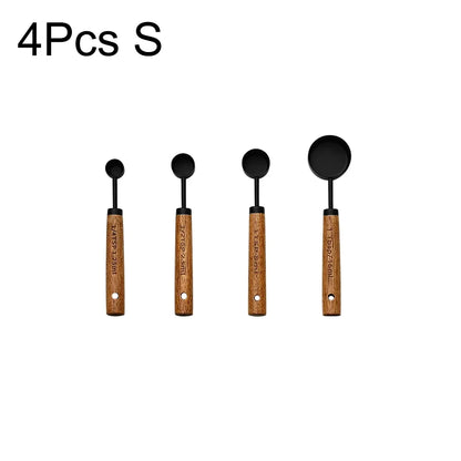 ✨ Premium Gold & Silver Stainless Steel Measuring Cups & Spoons Set – Stylish Kitchen Baking & Coffee Tools ✨