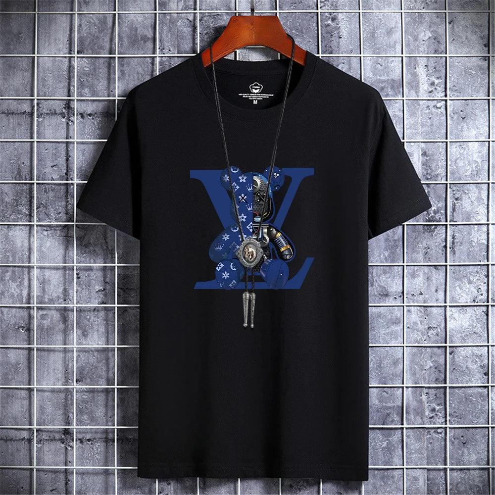 Retro Bear Luxe Tee – Vintage Y2K Streetwear Vibes