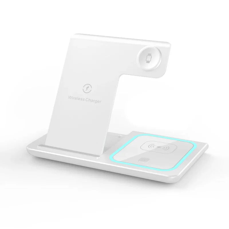 Ultimate 3-in-1 Wireless Charger for iPhone, Apple Watch & AirPods – Fast 15W Dock Station