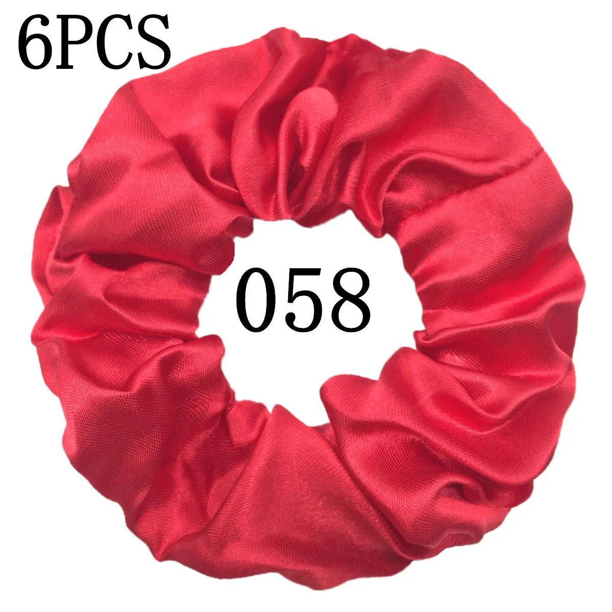 6-Pack Luxury Satin Scrunchies — Soft Silk-Like Hair Ties for Everyday Beauty & Self-Care