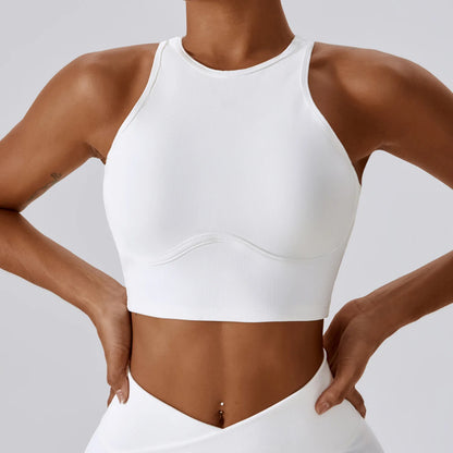 Sculpt & Slay Push-Up Sports Bra – Shockproof Support for Workout & Yoga