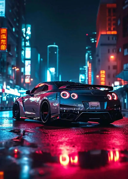 Rev Up Your Space: Stunning GTR Car Wall Art Canvas – Perfect for Living Room & Bedroom Decor!