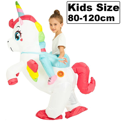 ✨ Inflatable Dinosaur & Animal Ride-On Costume – Funny Halloween Party Cosplay Suit for Adults