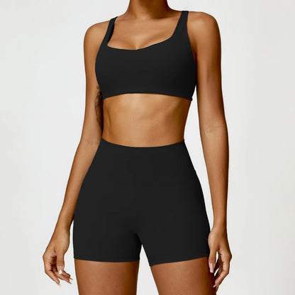 Premium 2-Piece Seamless Yoga Set – Long Sleeve Crop Top & High-Waist Leggings