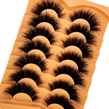 🖤 Cat Eye Magic: 7 Pairs of Luxurious, Fluffy Faux Mink Lashes!