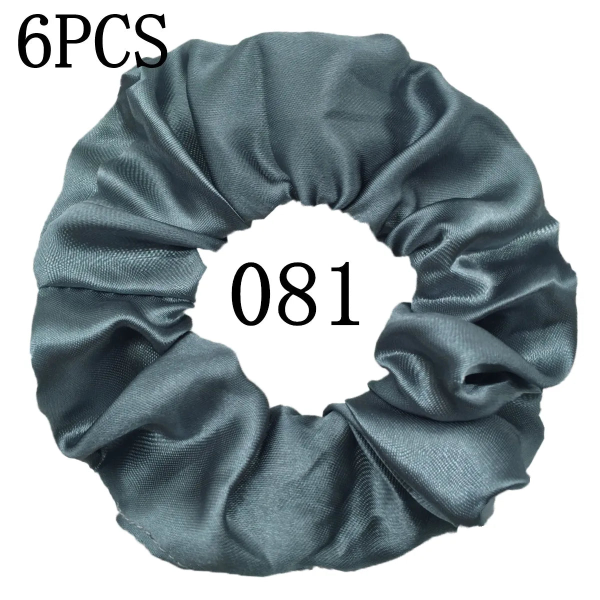 6-Pack Luxury Satin Scrunchies — Soft Silk-Like Hair Ties for Everyday Beauty & Self-Care