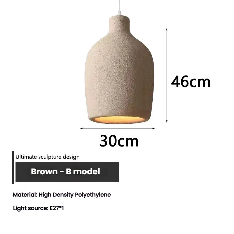 Autumn Luxe Wabi Sabi Pendant – Nordic LED Chandelier for Dining, Living & Bedroom Décor