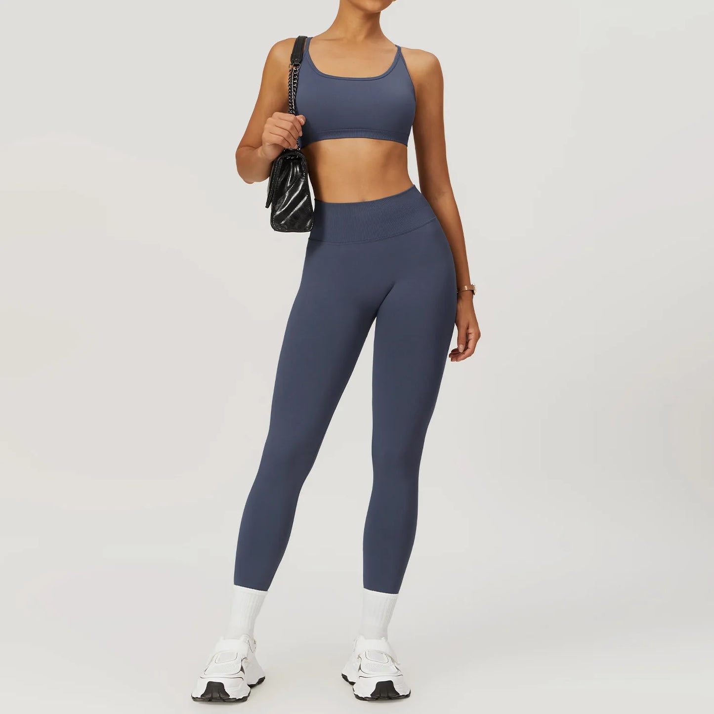 Fit & Fierce 2-Piece Yoga Set – Seamless Sports Bra & High-Waist Leggings for Maximum Comfort & Support