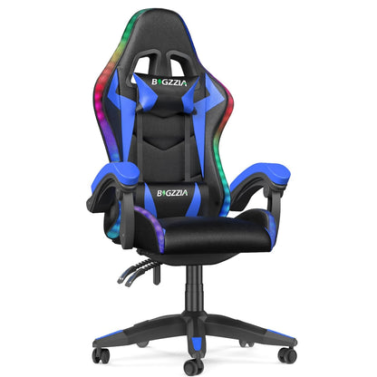 BlazeMode™ RGB Gaming Throne – LED Lights, Reclining Comfort, Pro-Level Support