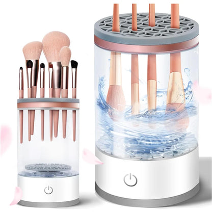 FlawlessSpin™ Electric Makeup Brush Cleaner – One-Click Deep Clean for All Brushes