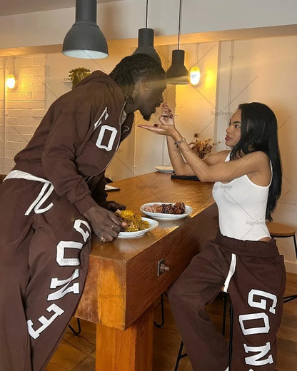 Urban Heat Y2K Hoodie & Jogger Set – Fall Streetwear Edition