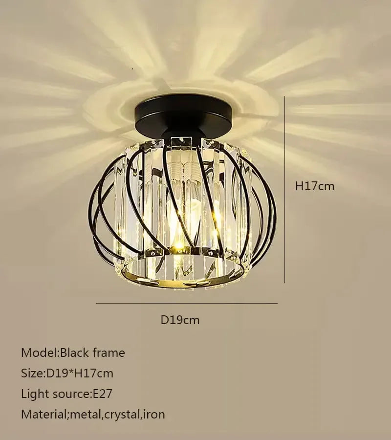 Luxury Led Chandeliers Crystal Ceiling Lamp Aisle Corridor Light For Living Room Bedroom Dining Room Kitchen Chandelier Fixtures