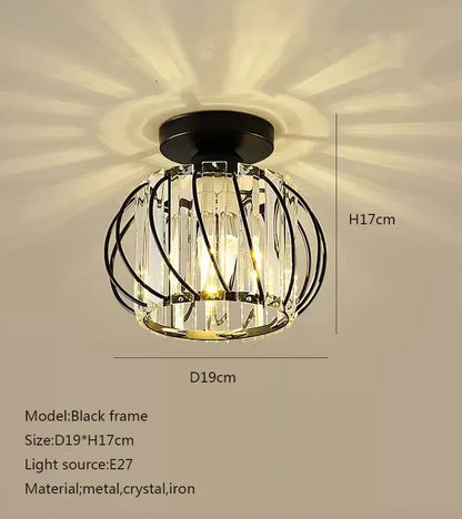 Luxury Led Chandeliers Crystal Ceiling Lamp Aisle Corridor Light For Living Room Bedroom Dining Room Kitchen Chandelier Fixtures