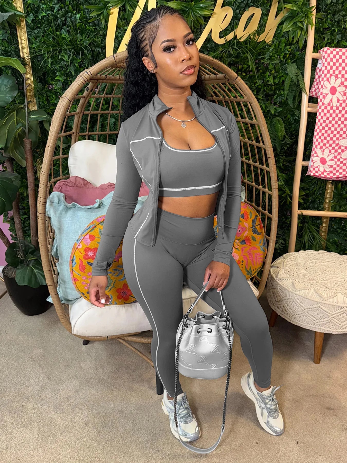 3-Piece Tracksuit – Stripe Patchwork Edition