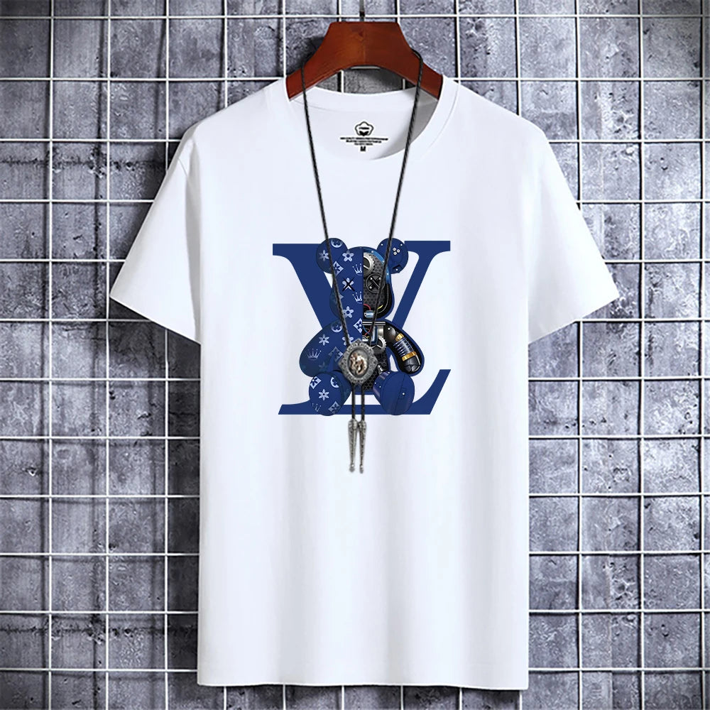 Retro Bear Luxe Tee – Vintage Y2K Streetwear Vibes